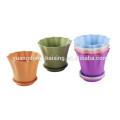 2015 New & Colourful Flower Pot with bottom base